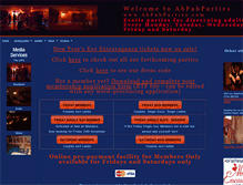 Tablet Screenshot of abfabparties.com